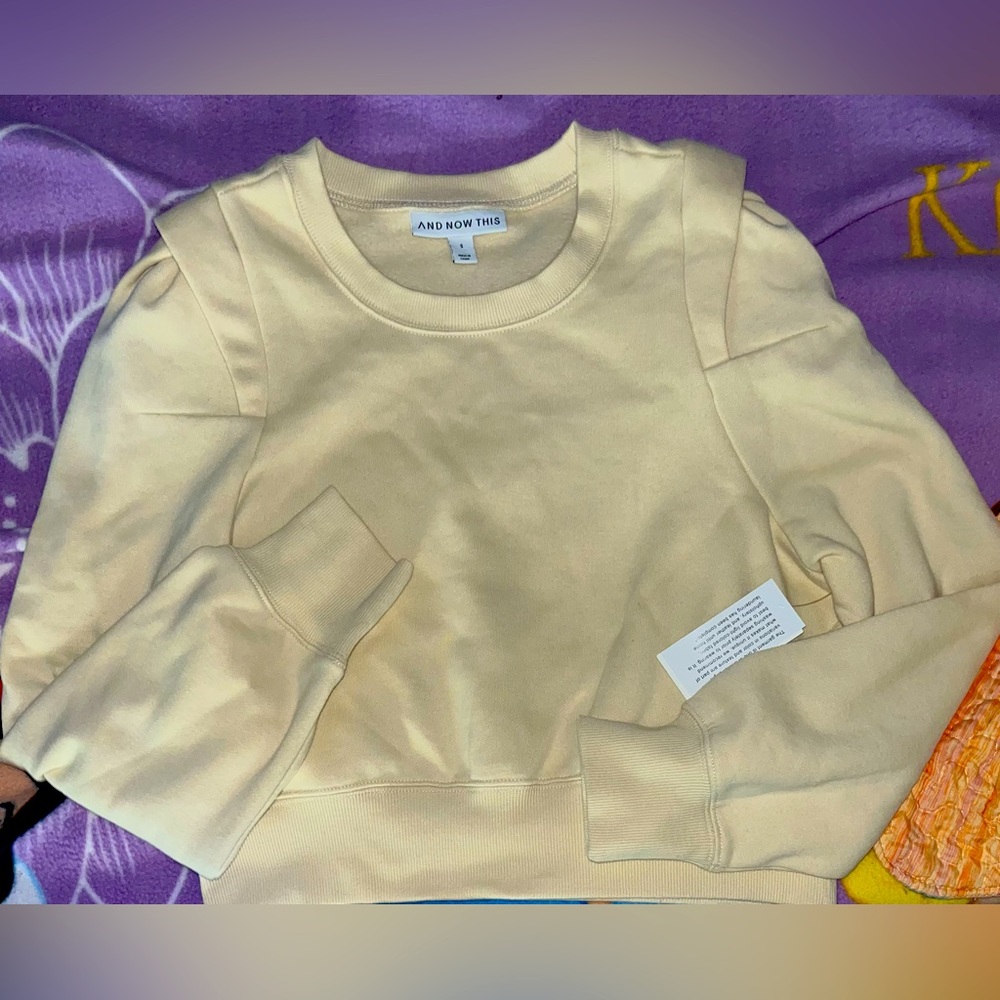 Cream color sweatshirt